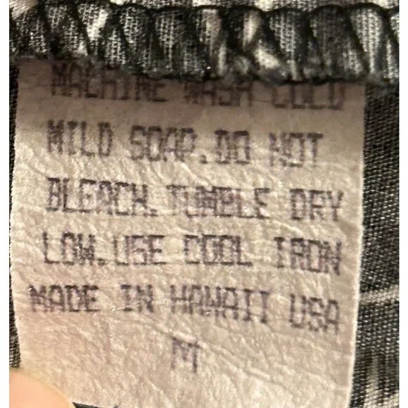 Hawaiian Original Women's M Black Dress Floral Short Sleeves Hawaii MuuMuu - Picture 4 of 6